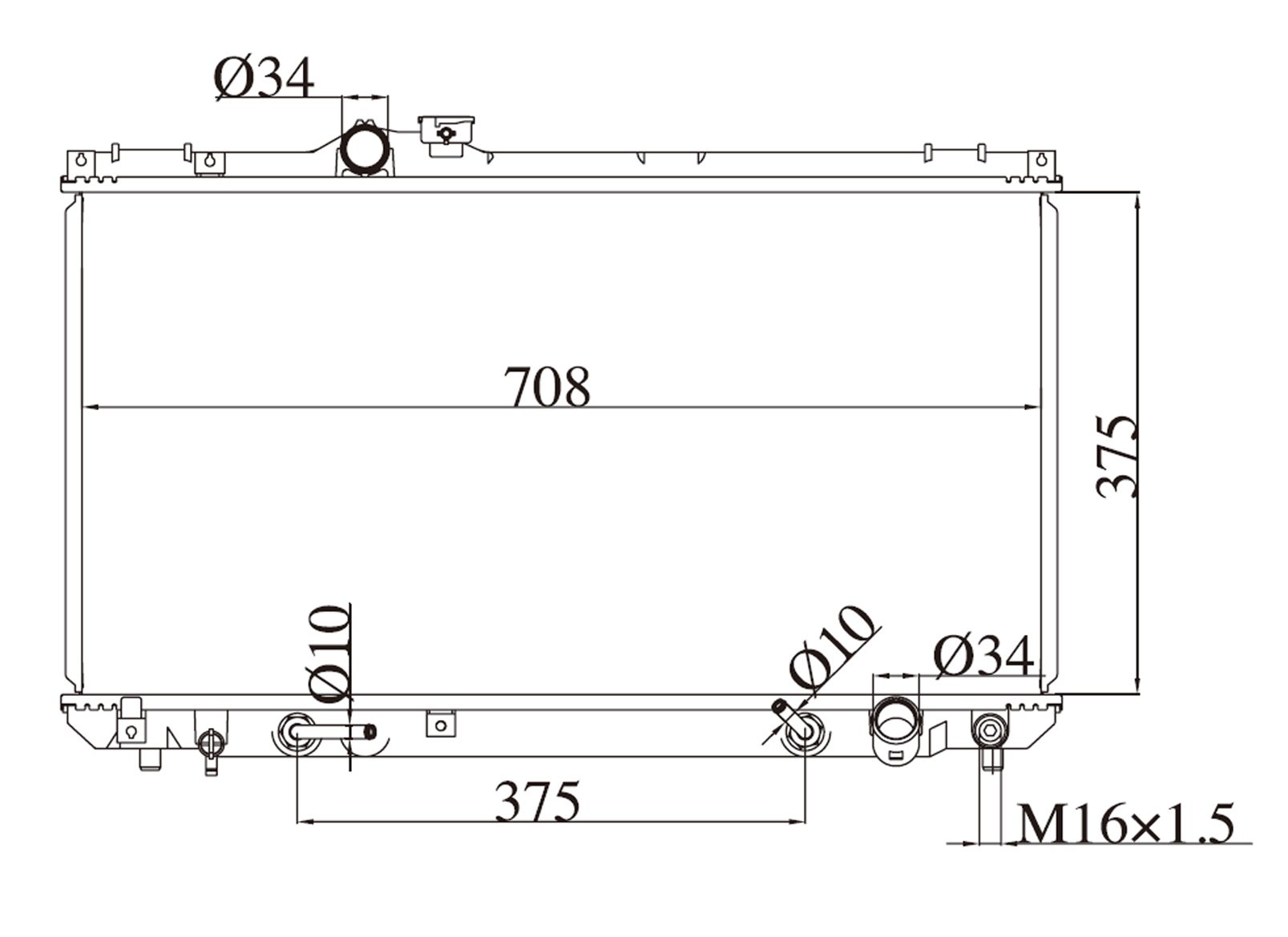 car copper radiator,