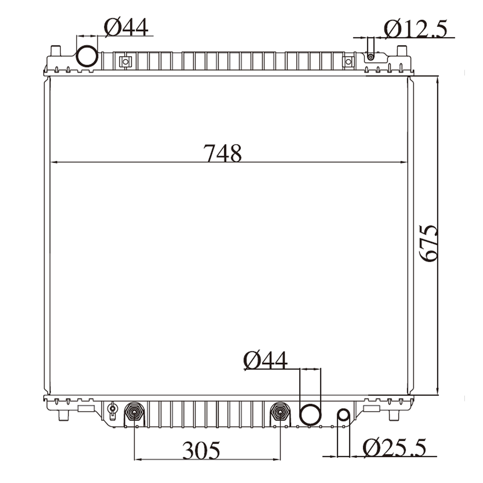 w203 radiator